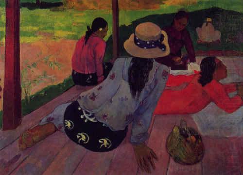 Afternoon Rest, Siesta, Paul Gauguin